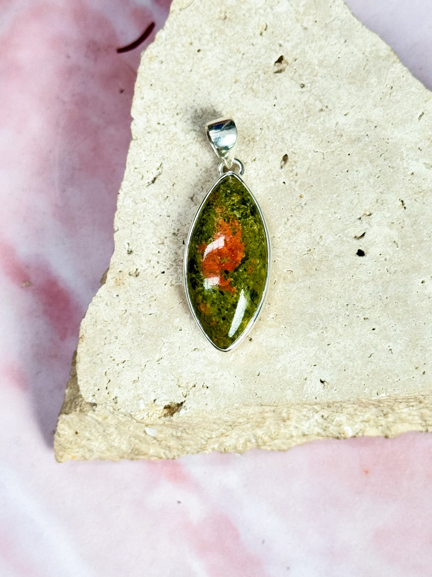 Unakite Pendants