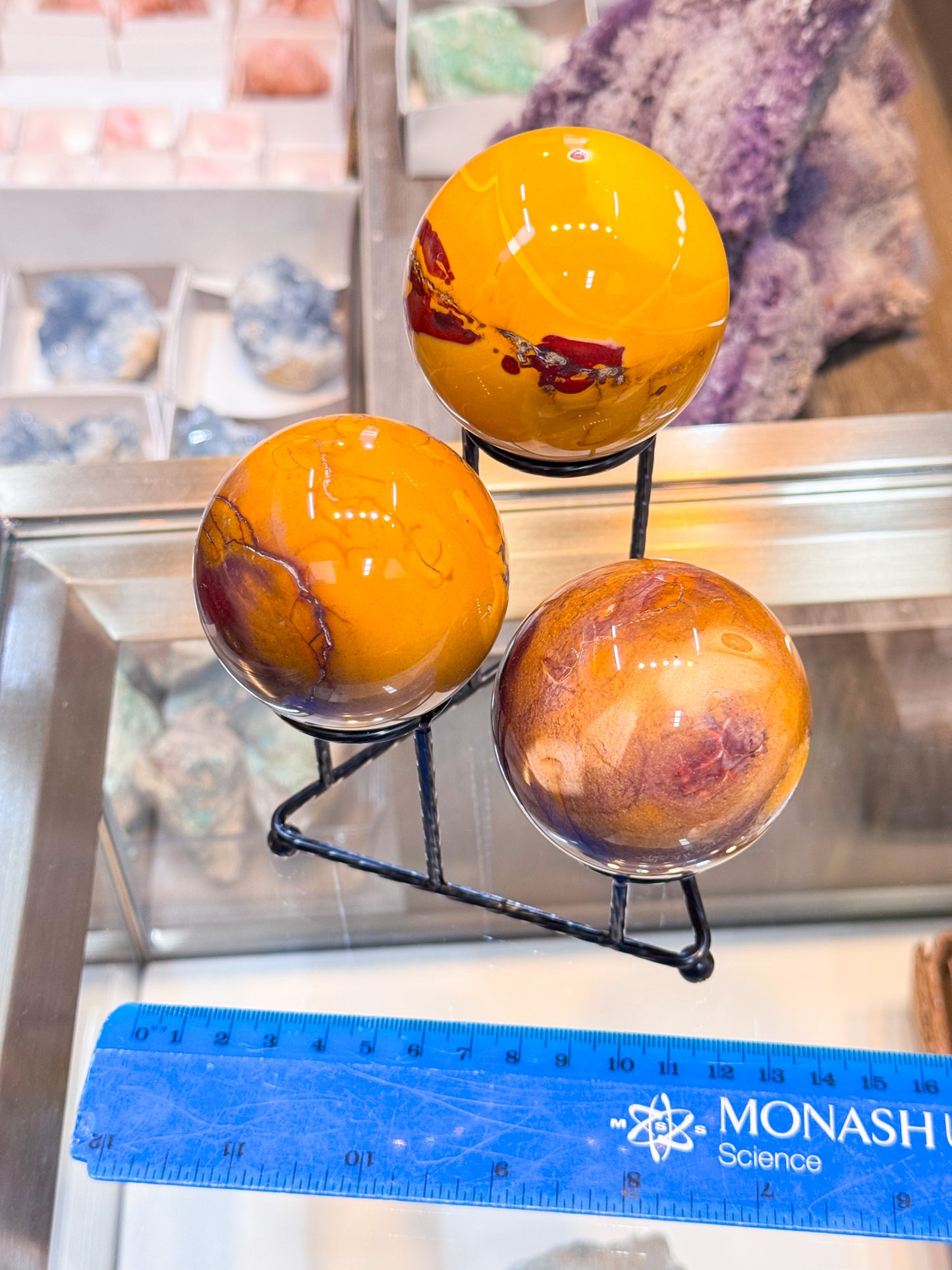 Three Sphere Holders
