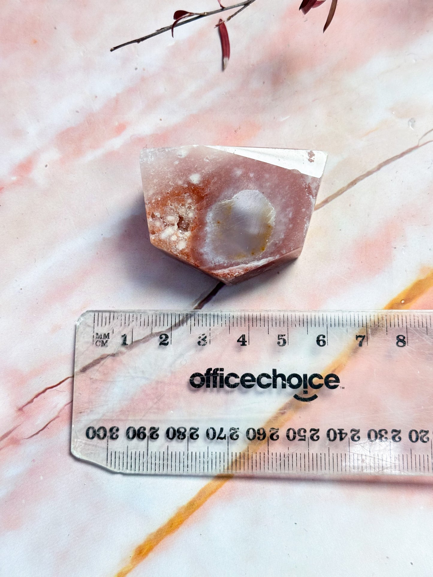 Pink Amethyst and Flower Agate Freeforms