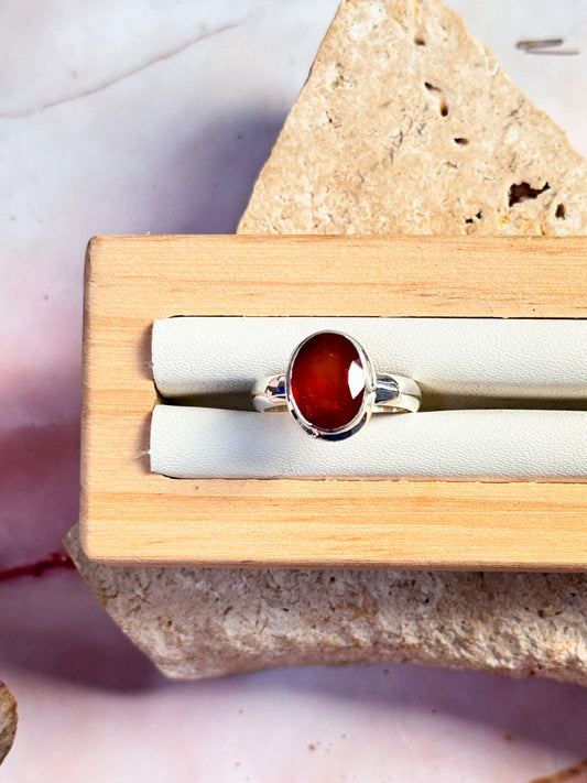 Hessonite Garnet Ring - Size US 6.5 #2