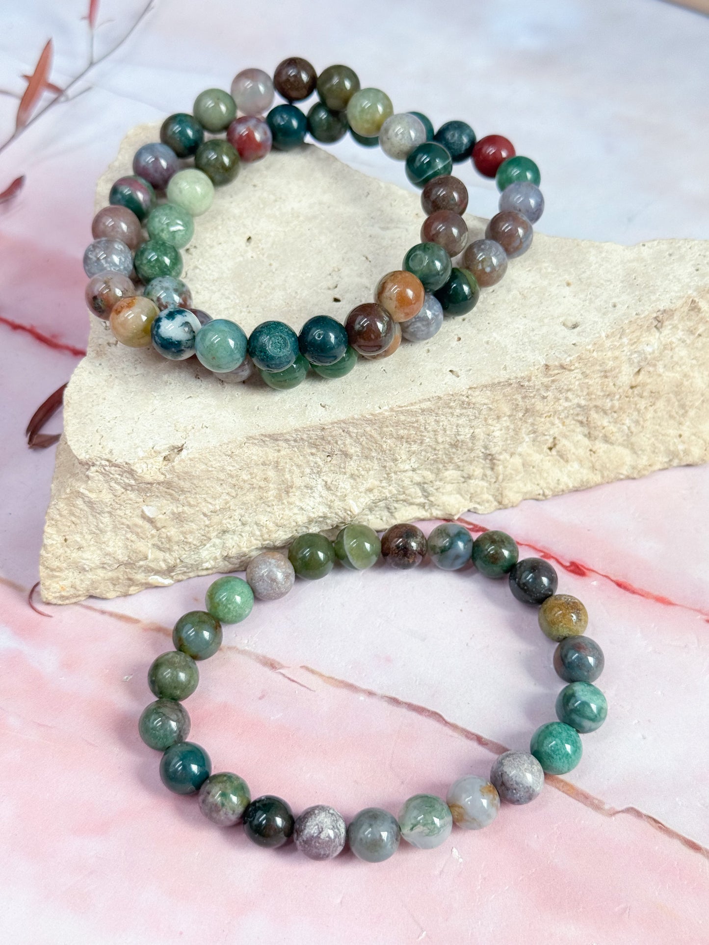 Moss Agate Bracelets