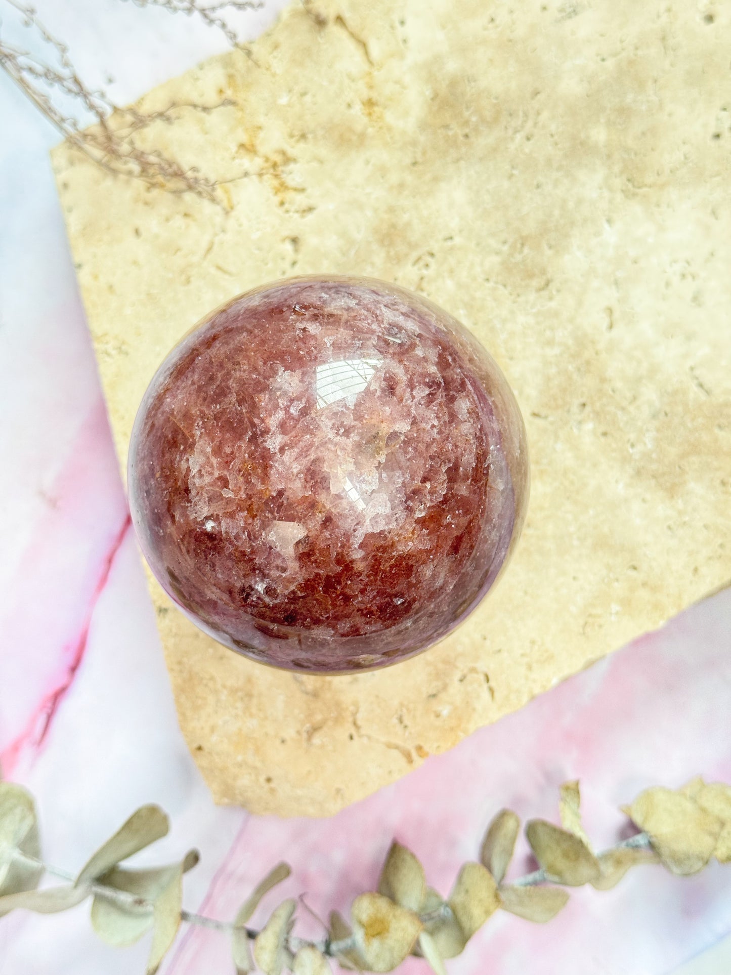 Strawberry Quartz Sphere