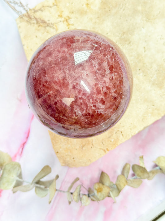 Strawberry Quartz Sphere