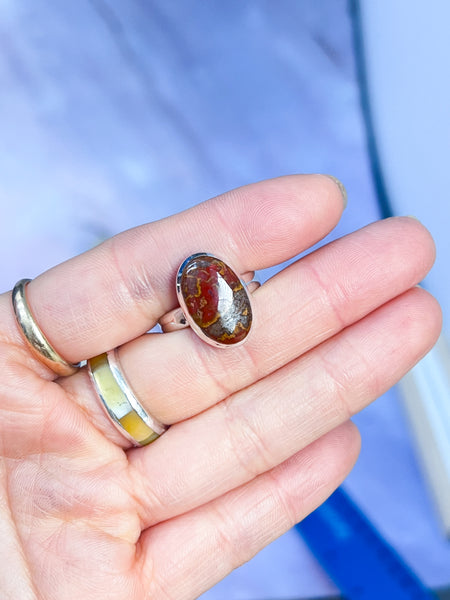 Seam Agate Rings