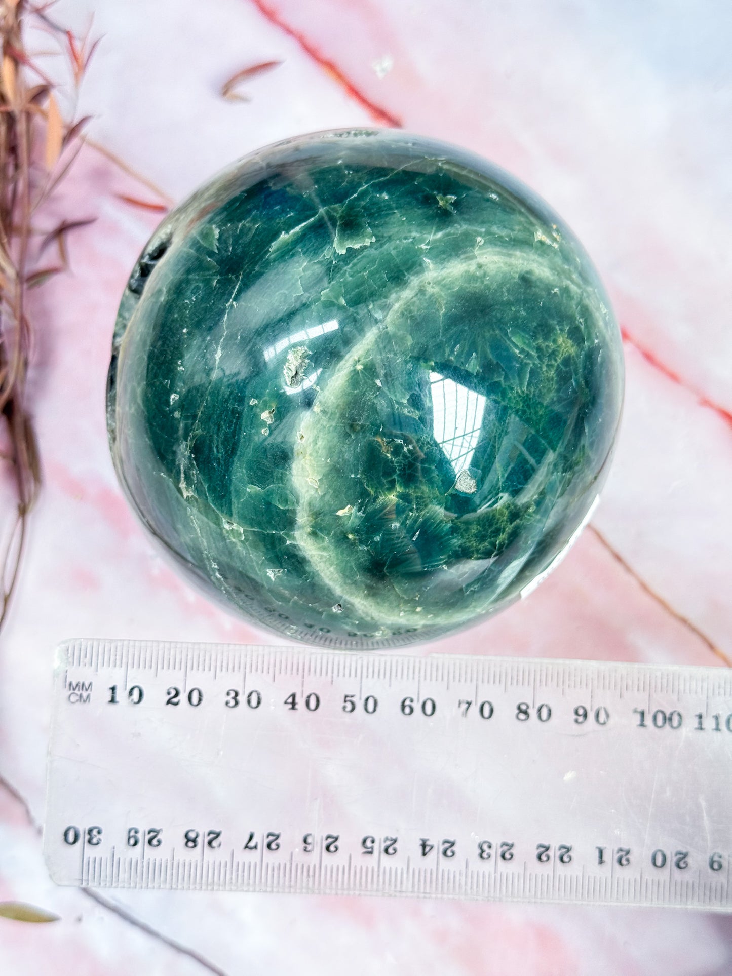 Ocean Jasper Druzy Sphere