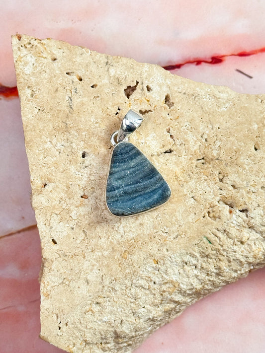 Druzy Agate and Quartz Pendants