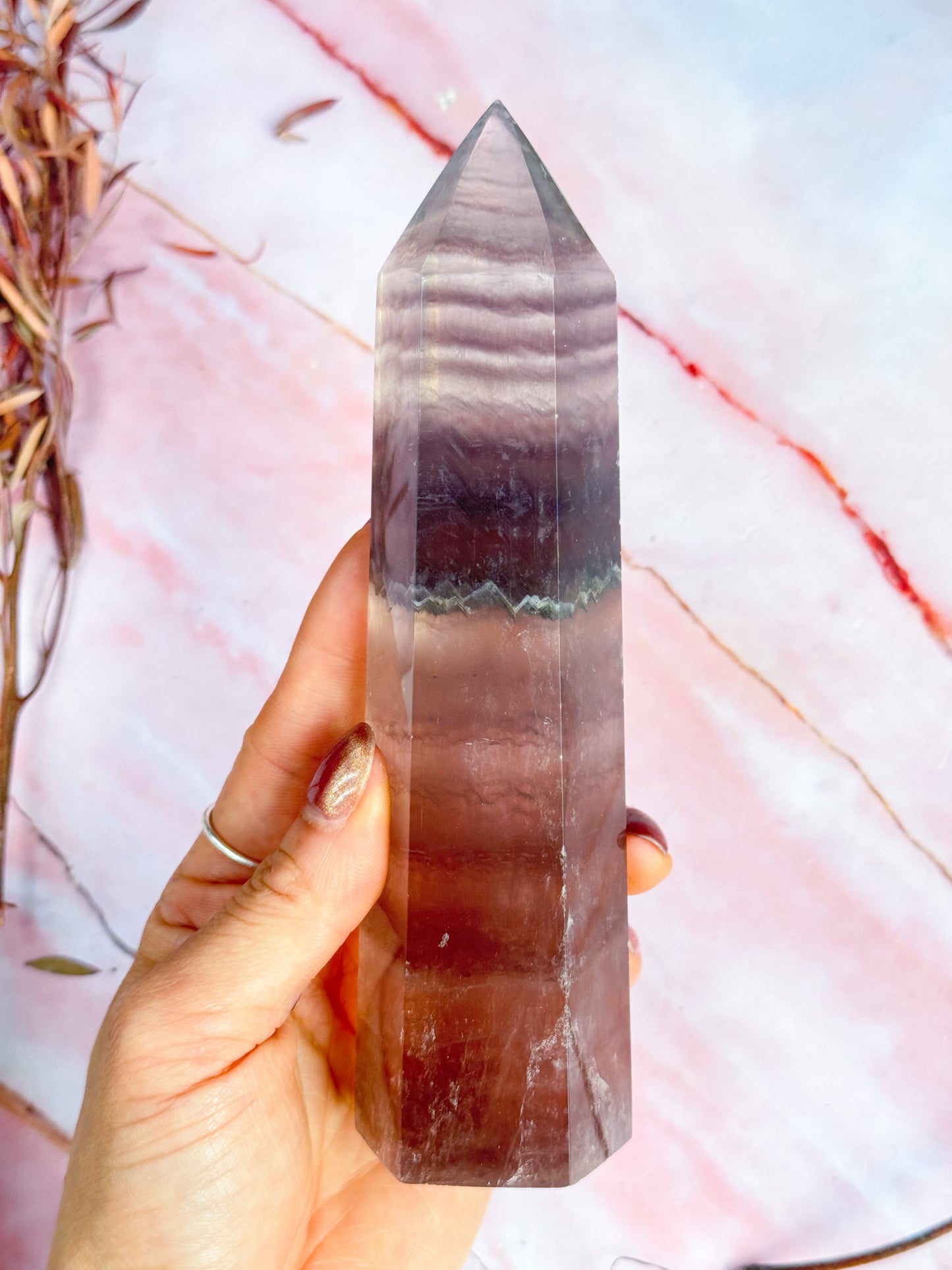 Pink Fluorite Tower