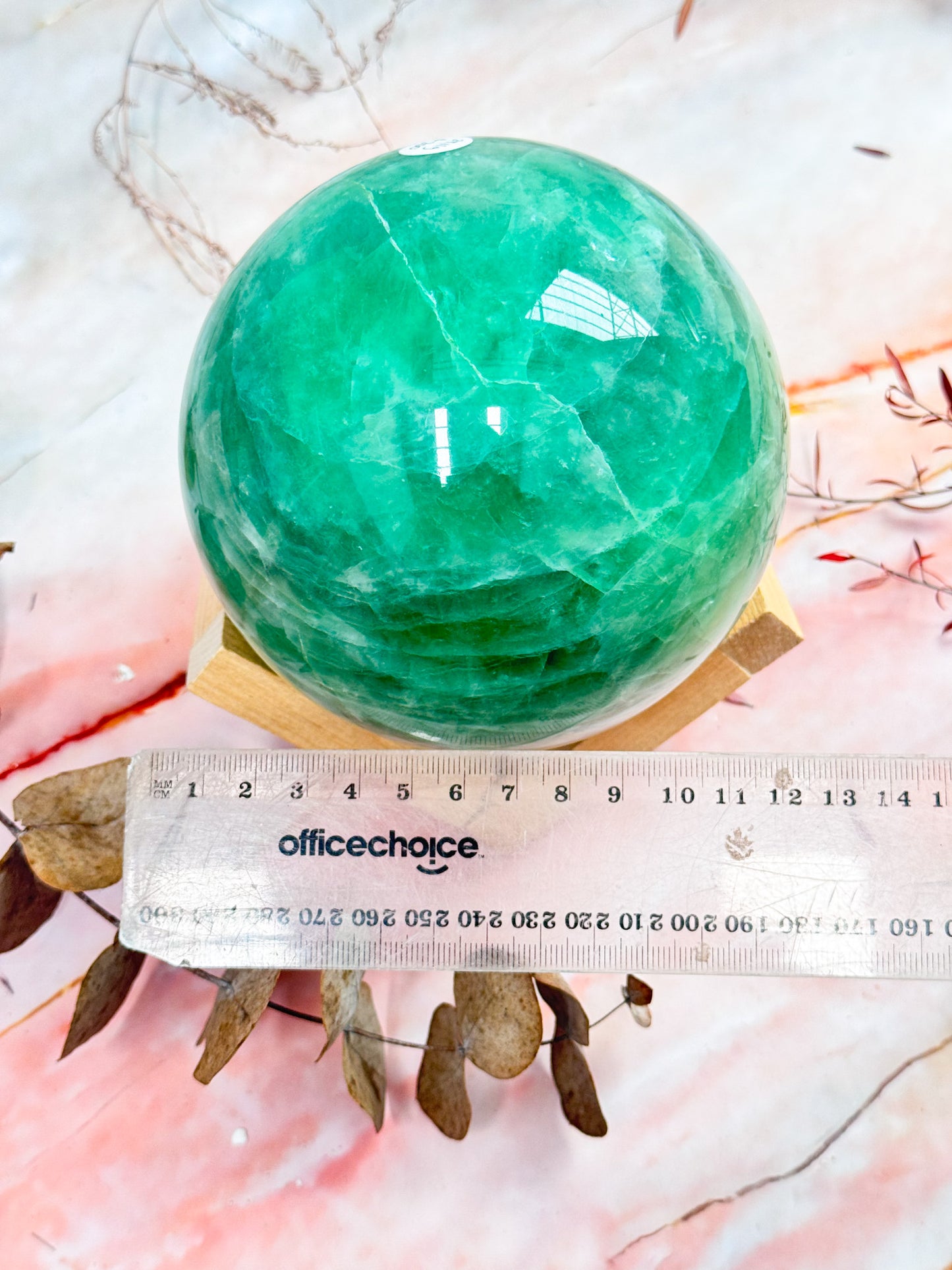 Green Fluorite Sphere