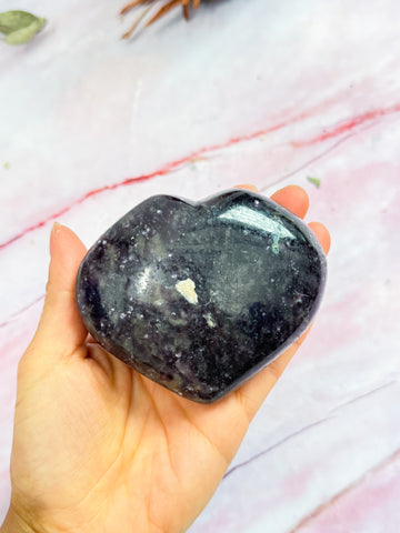 Lepidolite Heart