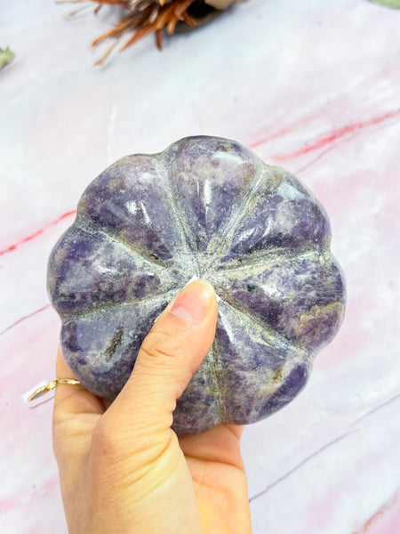 Lepidolite Pumpkin Carving