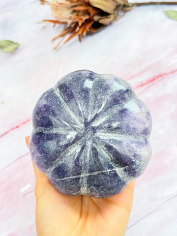 Lepidolite Pumpkin Carving