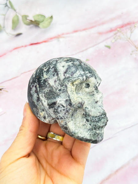 Purple Sphalerite Skull