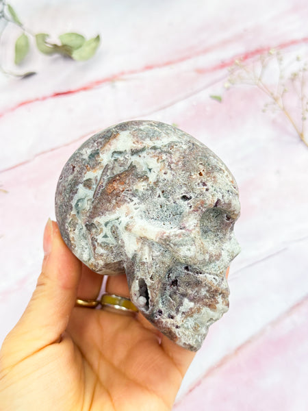 Purple Sphalerite Skull