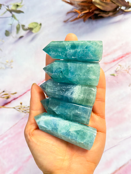 Blue Fluorite Points