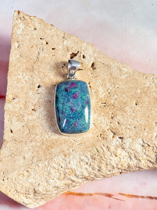 Ruby in Kyanite Pendant