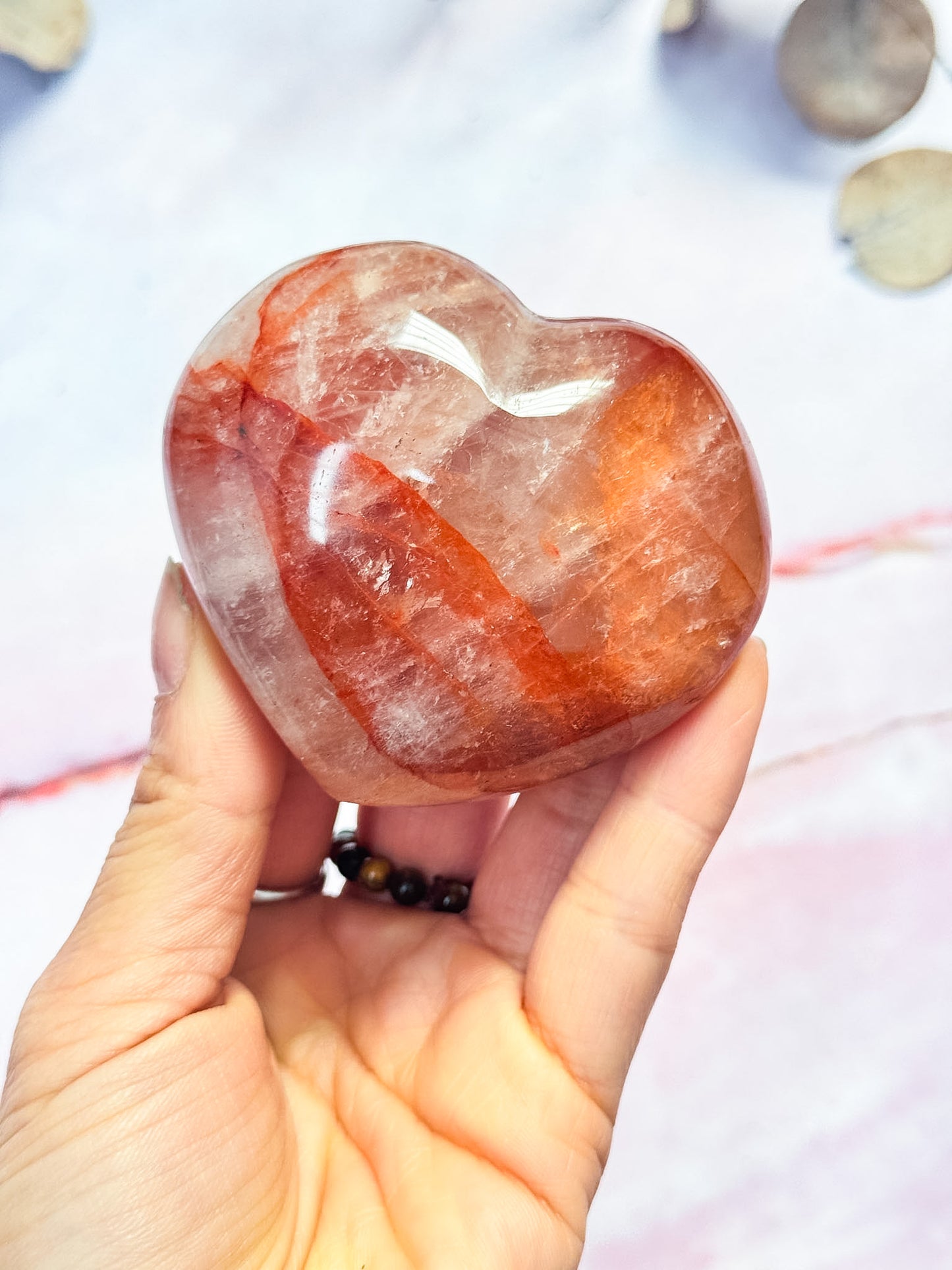 Fire Quartz Hearts