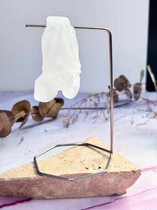 Quartz Hanging Bat Carving