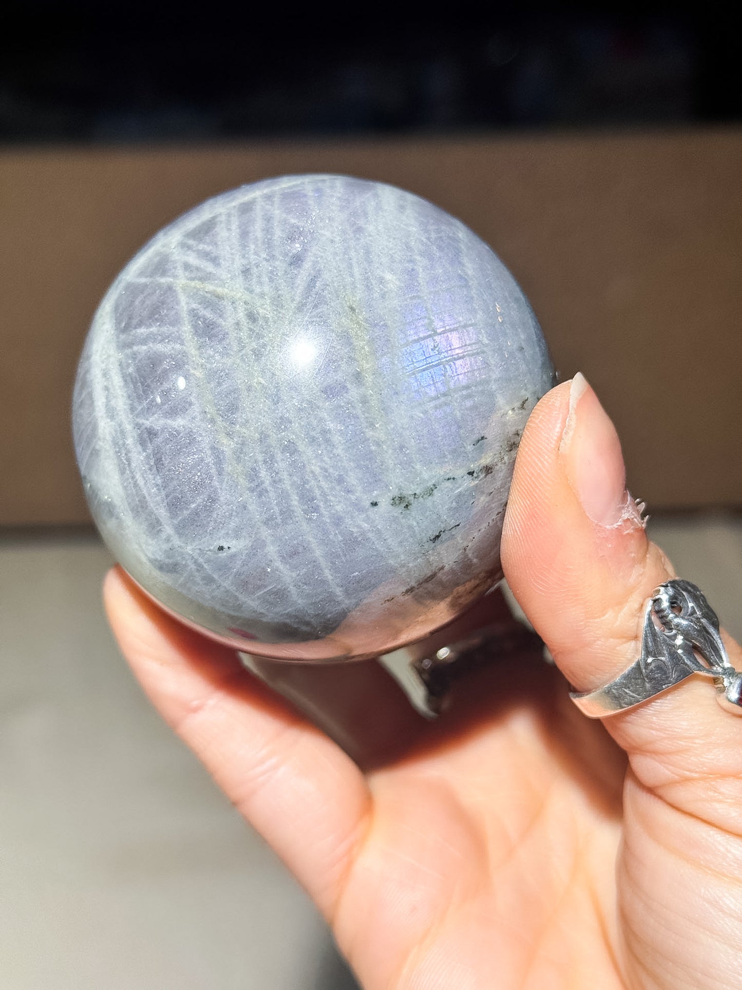 Purple Labradorite Sphere