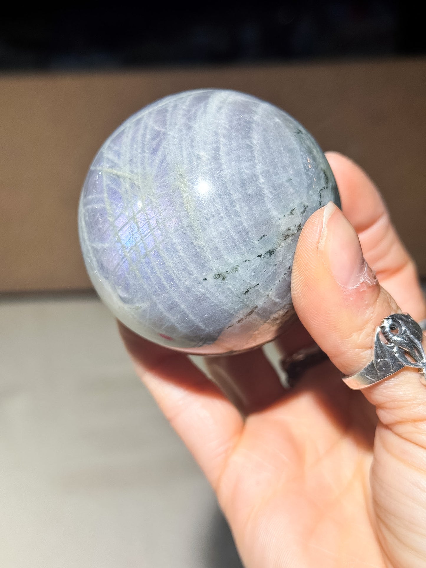 Purple Labradorite Sphere