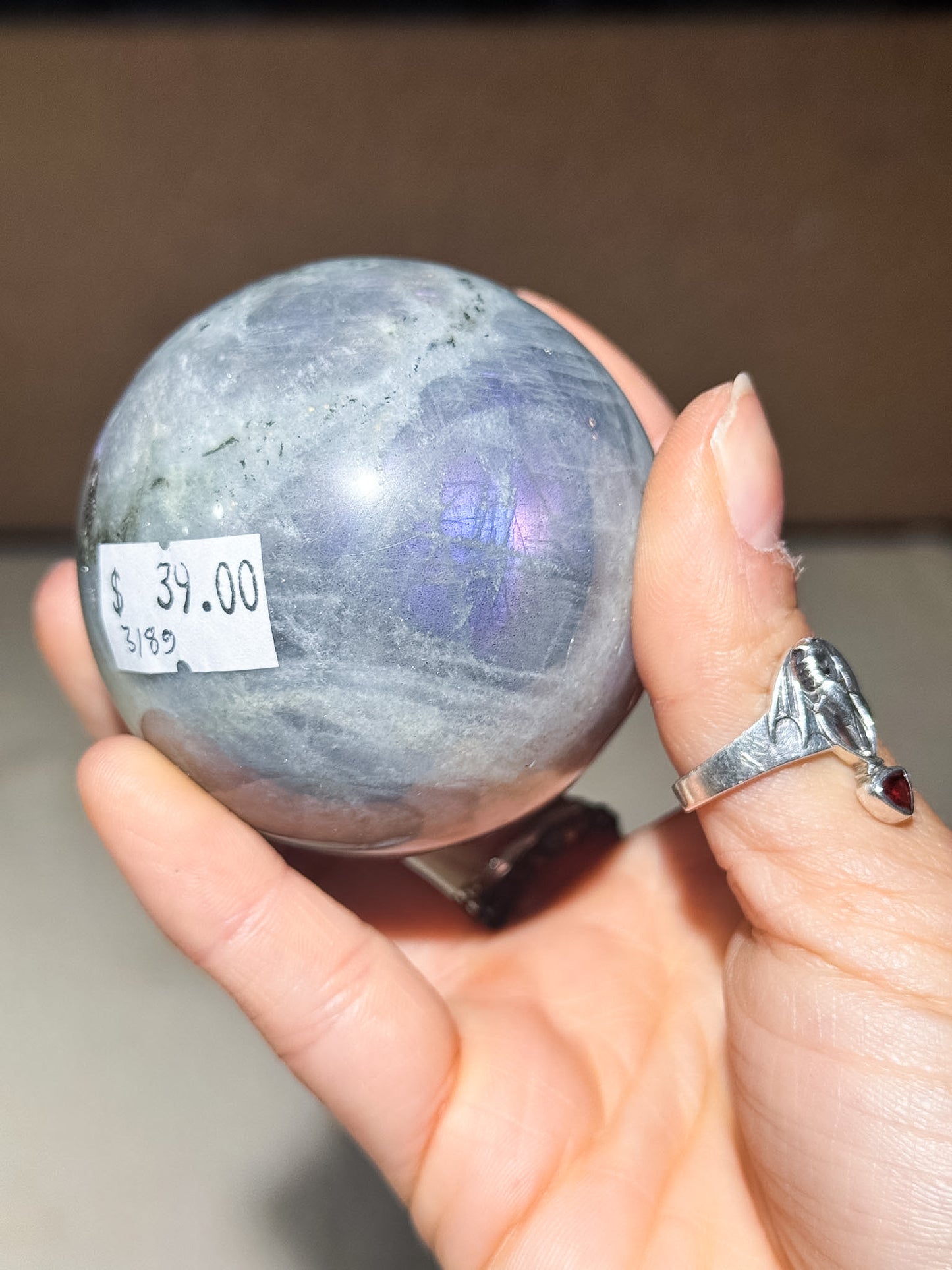 Purple Labradorite Sphere