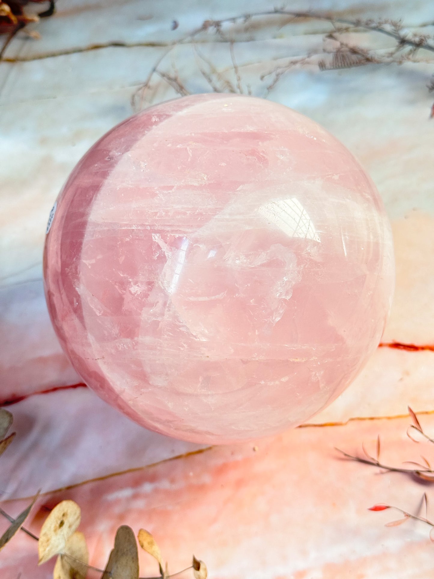 Large Rose Quartz Sphere