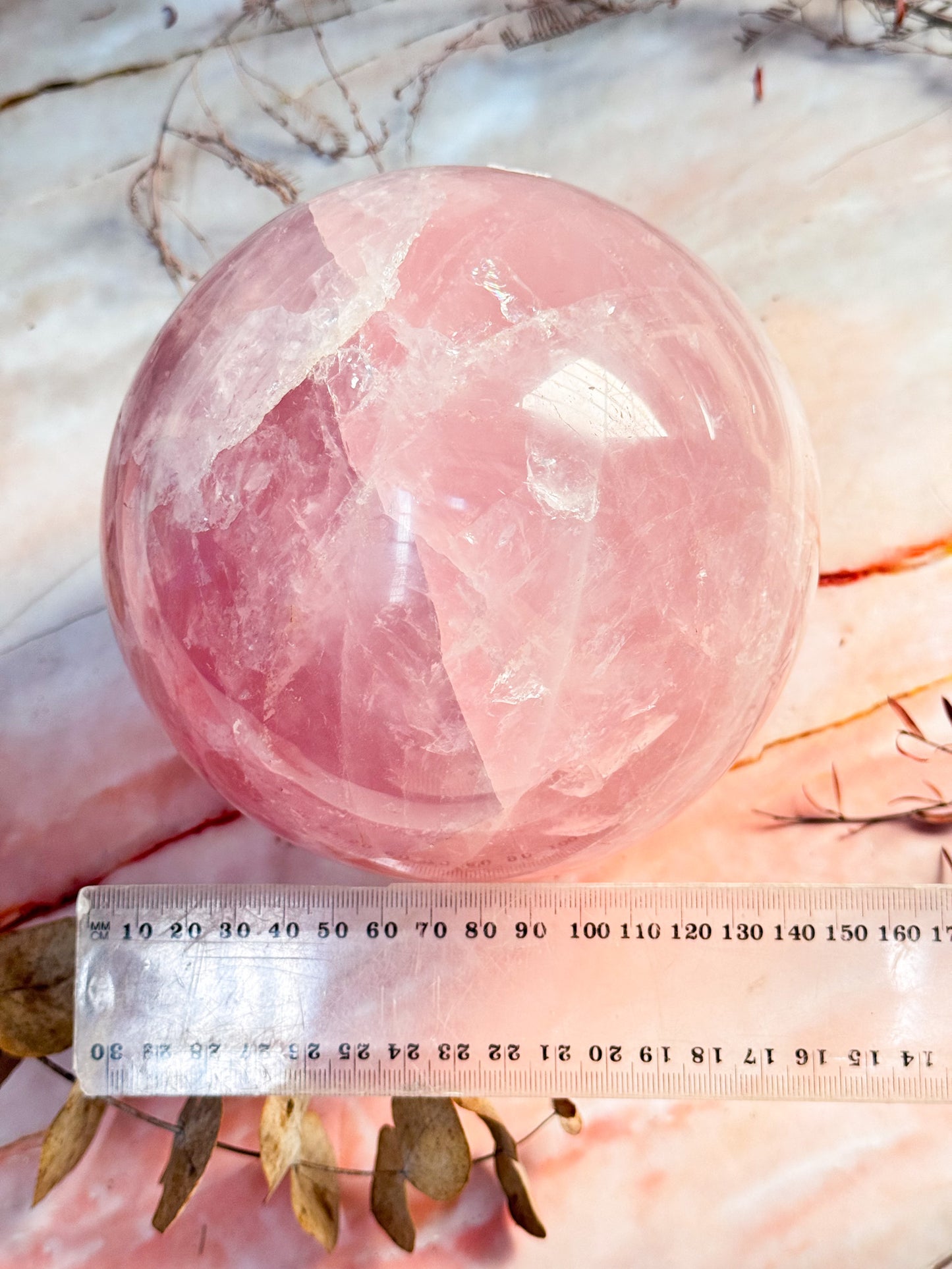 Large Rose Quartz Sphere