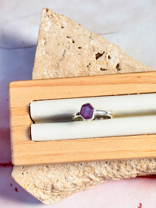 Ruby Stalactite Ring - Size 6