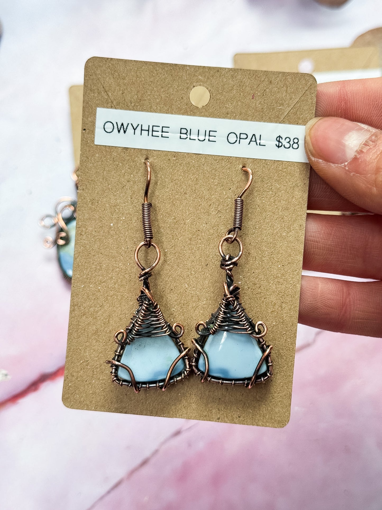 Copper Wrapped Earrings