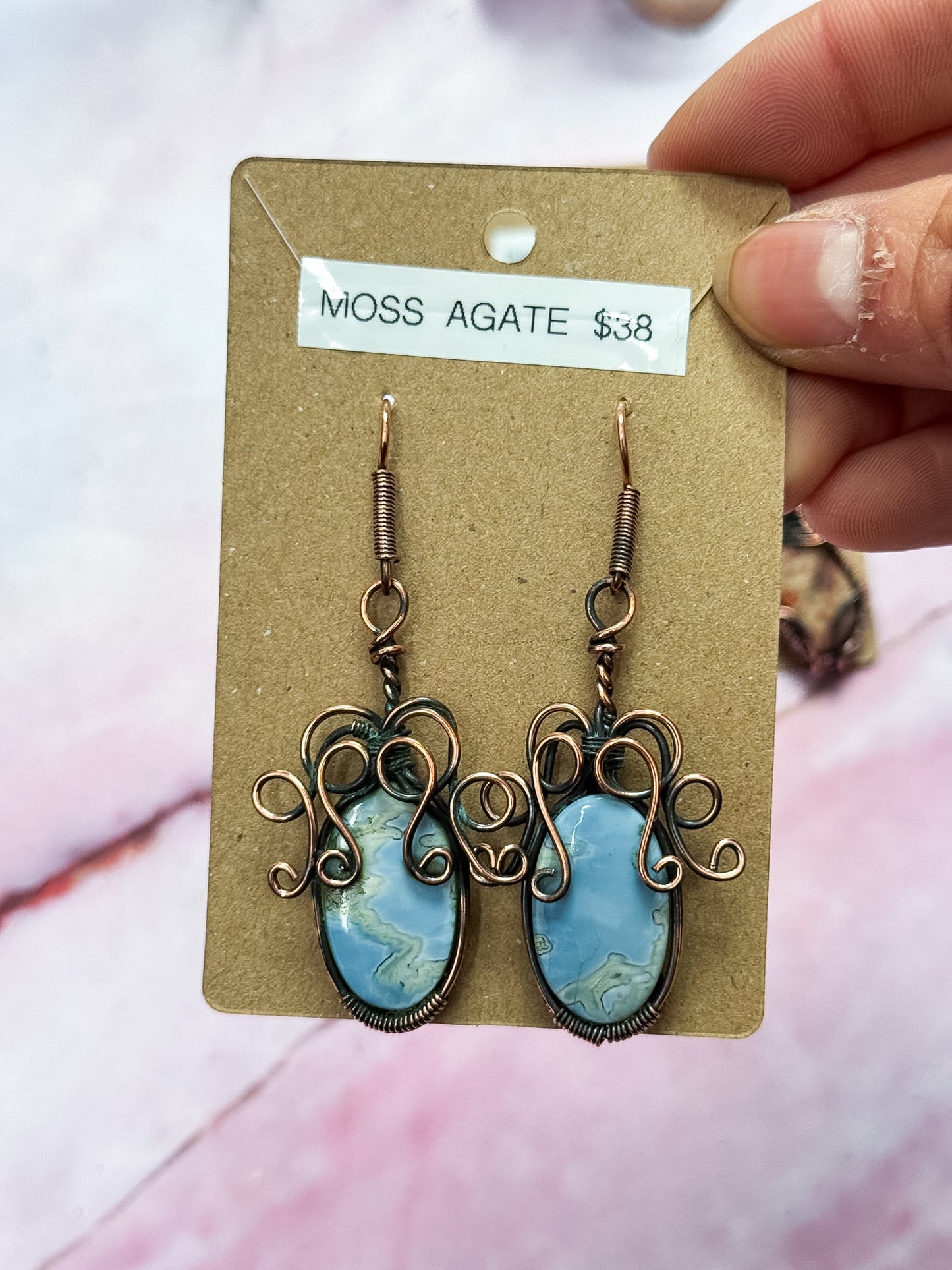 Copper Wrapped Earrings