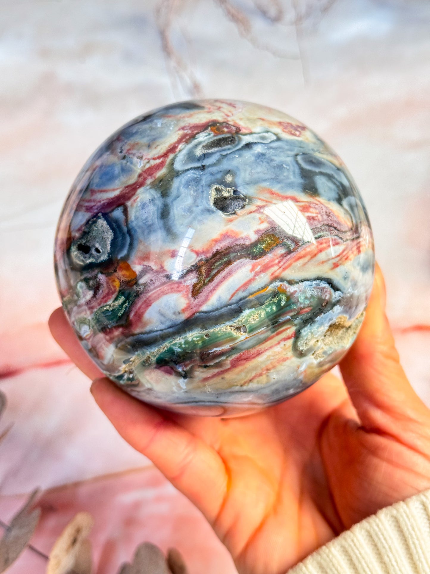 Ocean Jasper Sphere