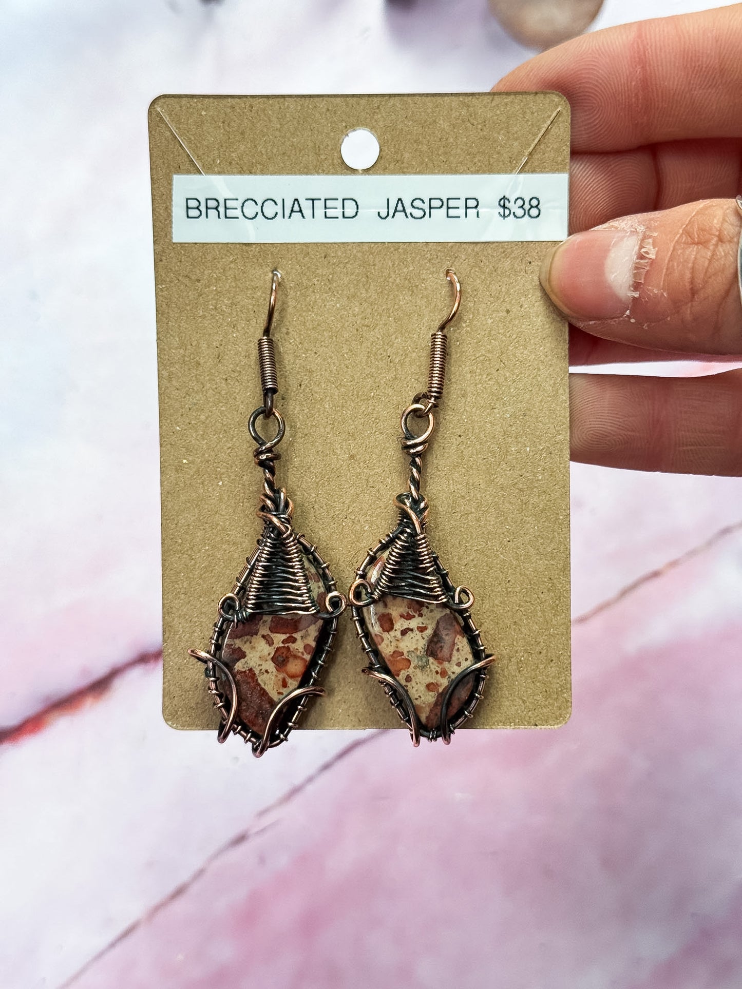 Copper Wrapped Earrings