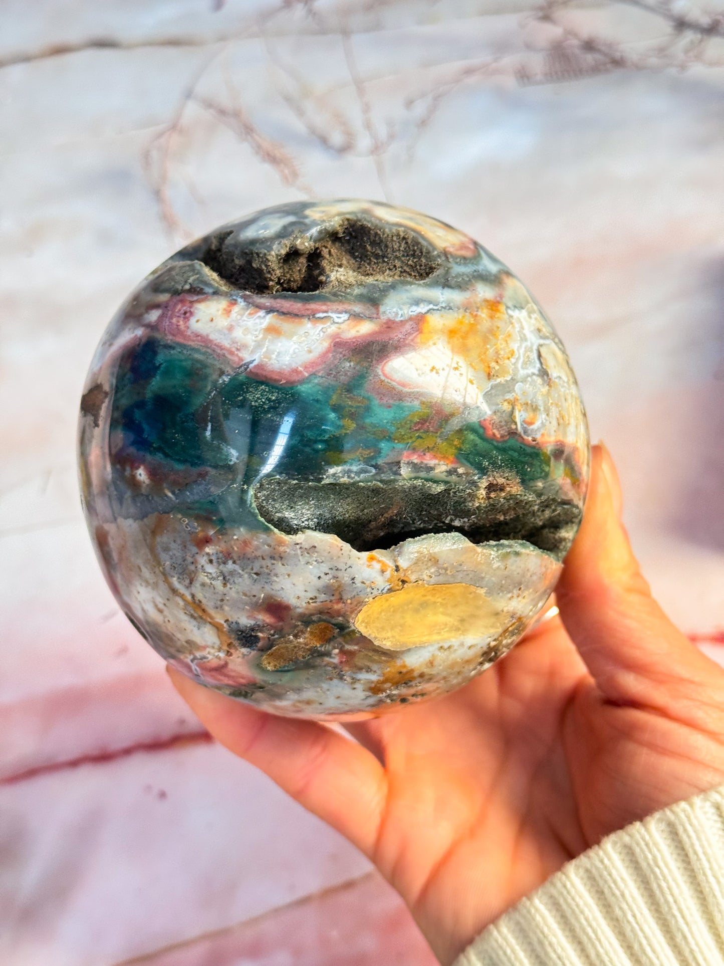 Ocean Jasper Sphere