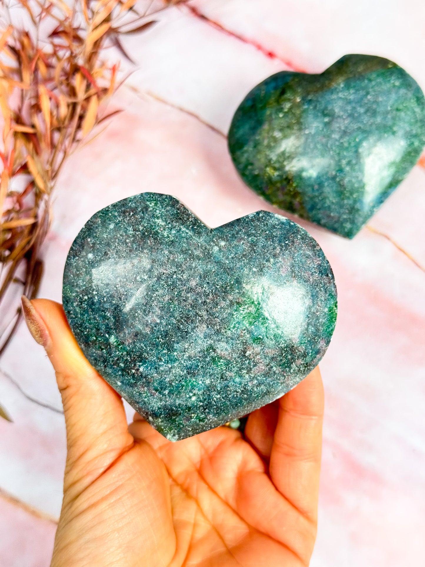 Ruby in Kyanite Hearts