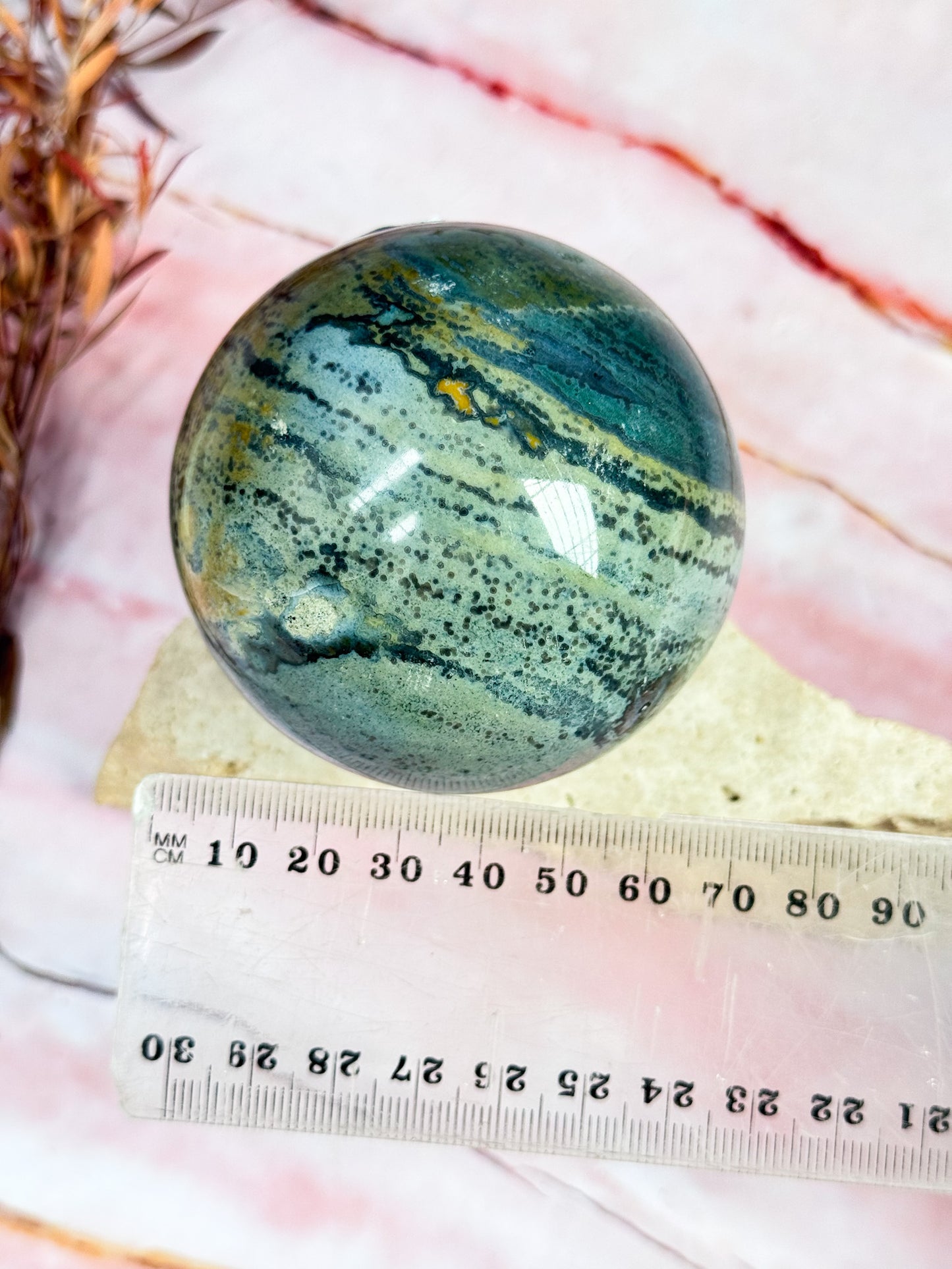 Planet Ocean Jasper Sphere