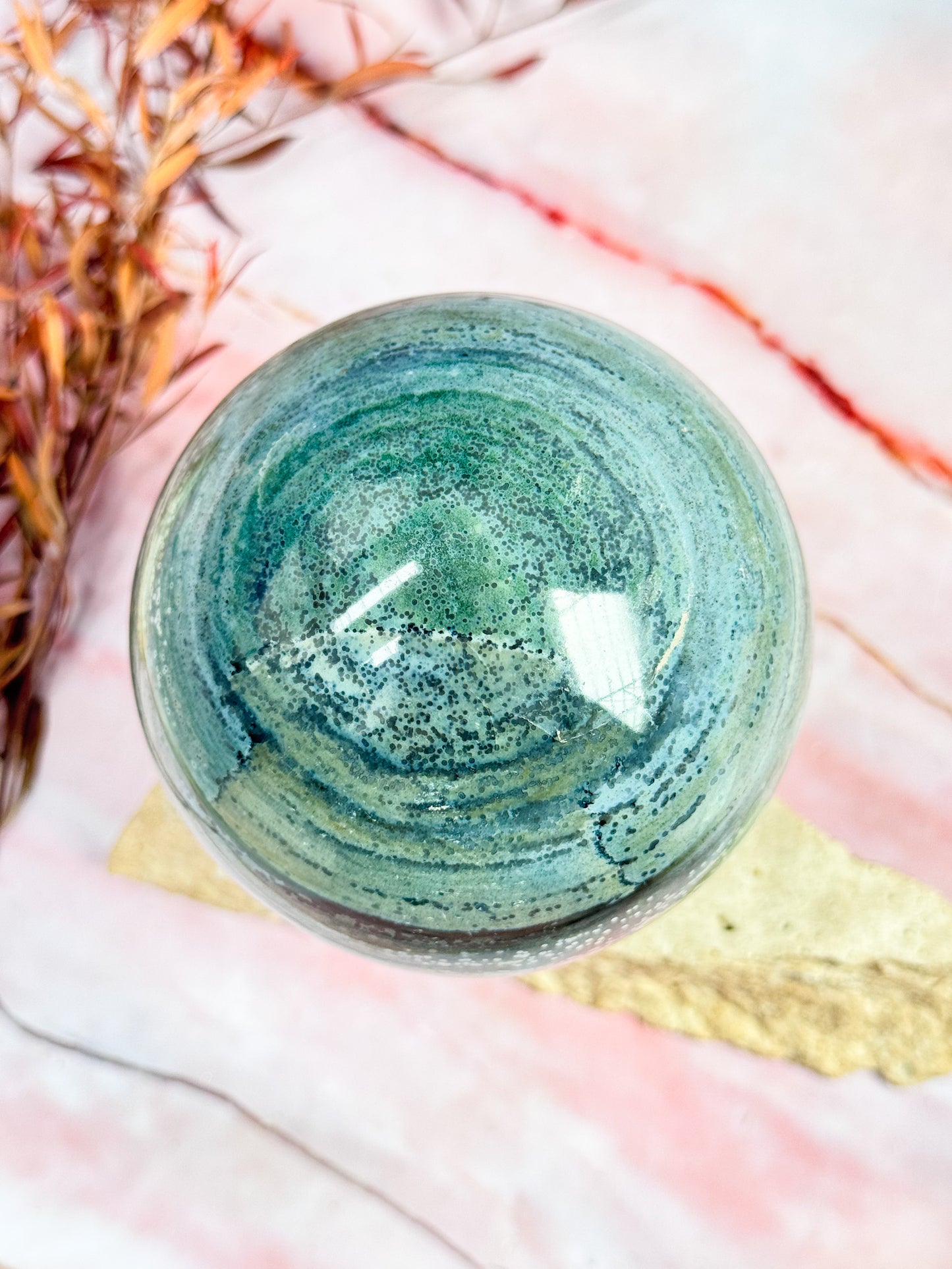 Planet Ocean Jasper Sphere