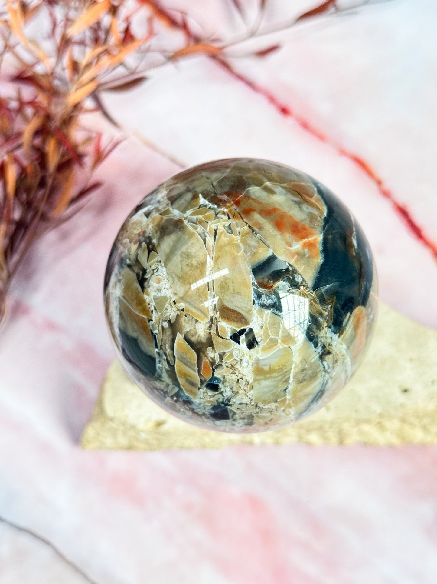 Volcanic Agate Sphere