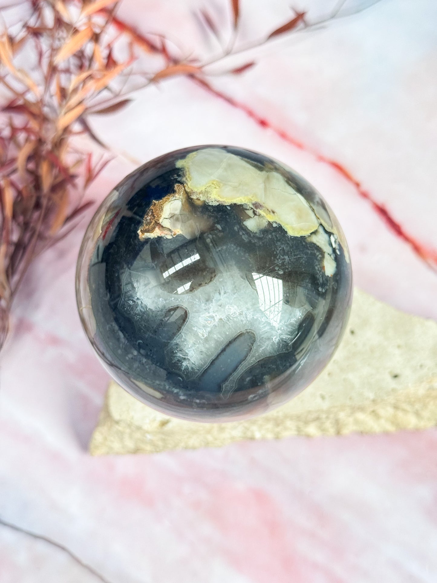 Volcanic Agate Sphere