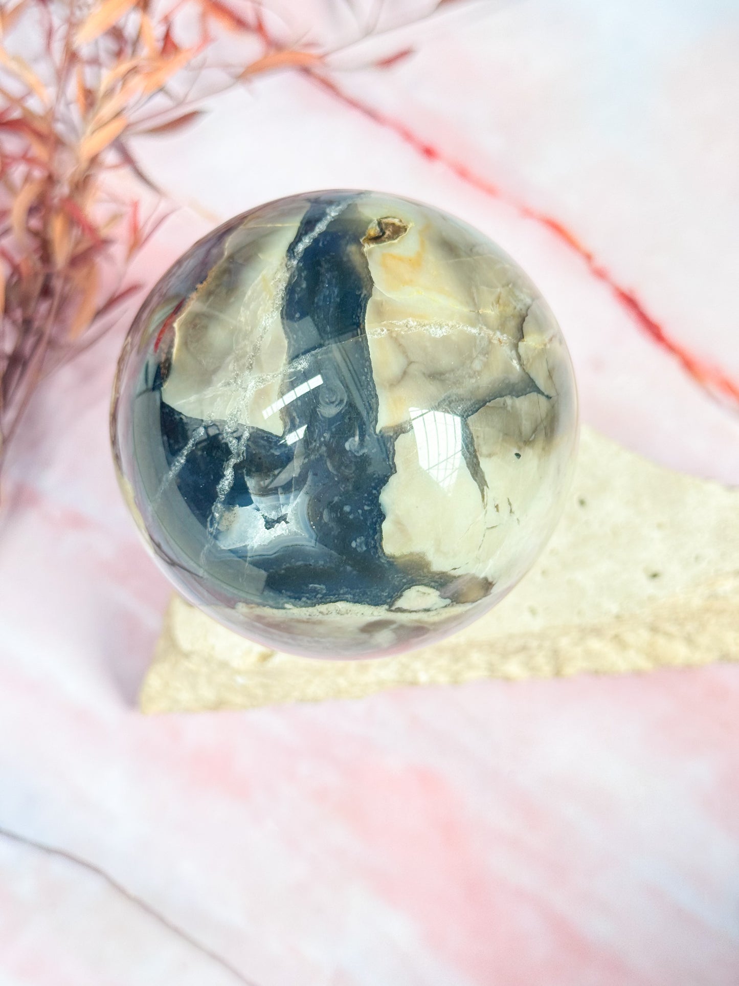 Volcanic Agate Sphere