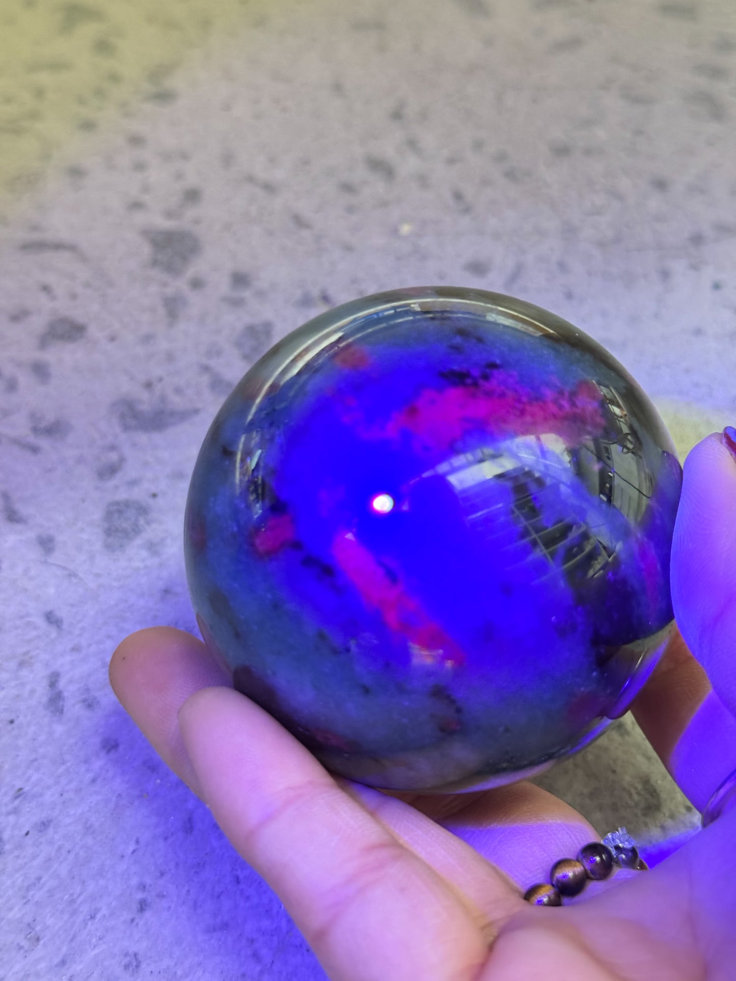 Ruby in Zoisite Sphere