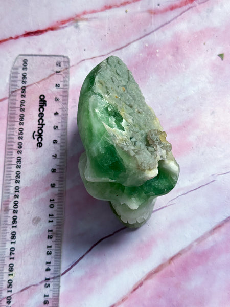 Half-Rough Fluorite Skull