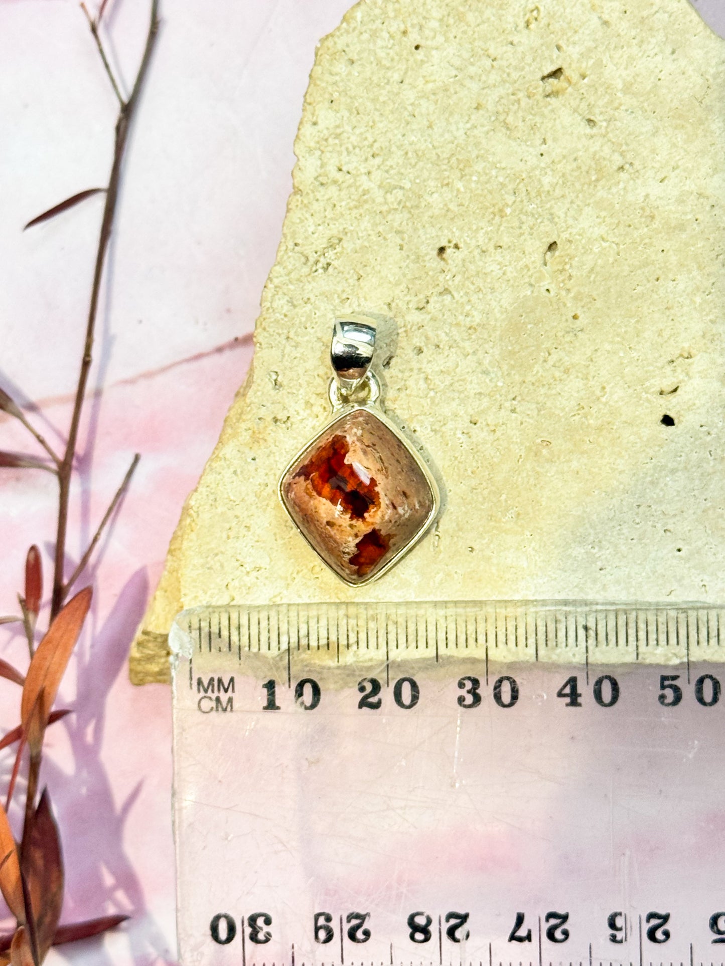 Mexican Fire Opal Pendant