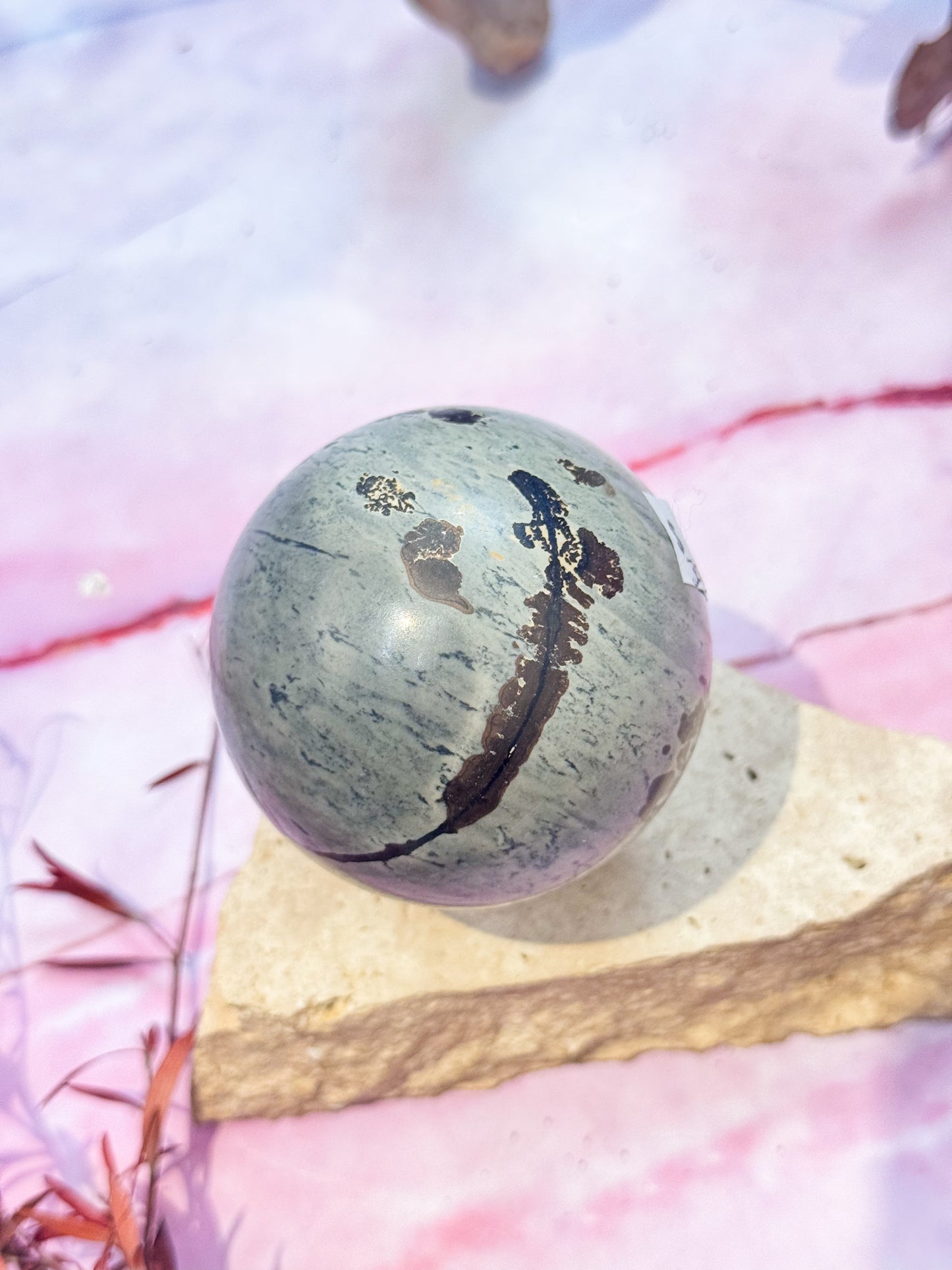 Picture Stone Sphere