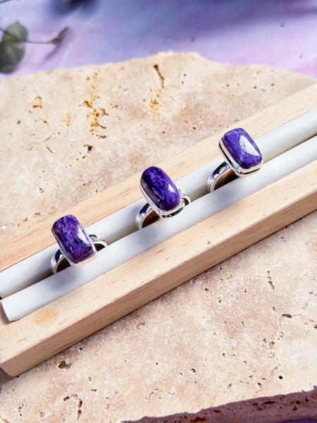 Charoite Rings