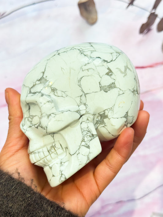 Howlite Skull
