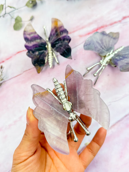 Fluorite Butterfly Carvings