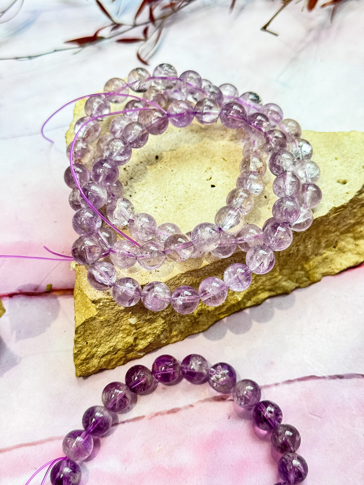 Clear Amethyst Bracelets