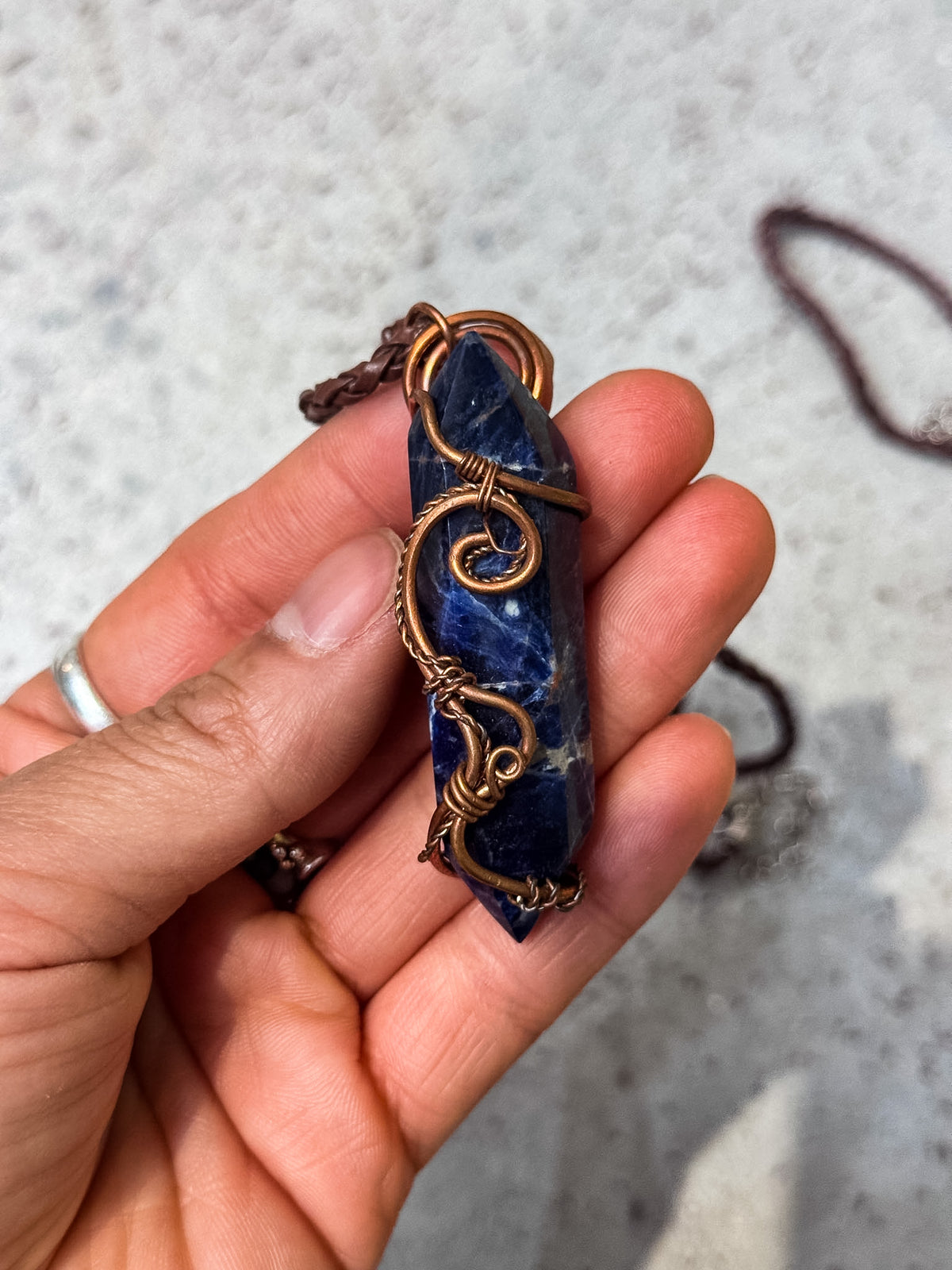 Copper Wire Wrapped Necklaces