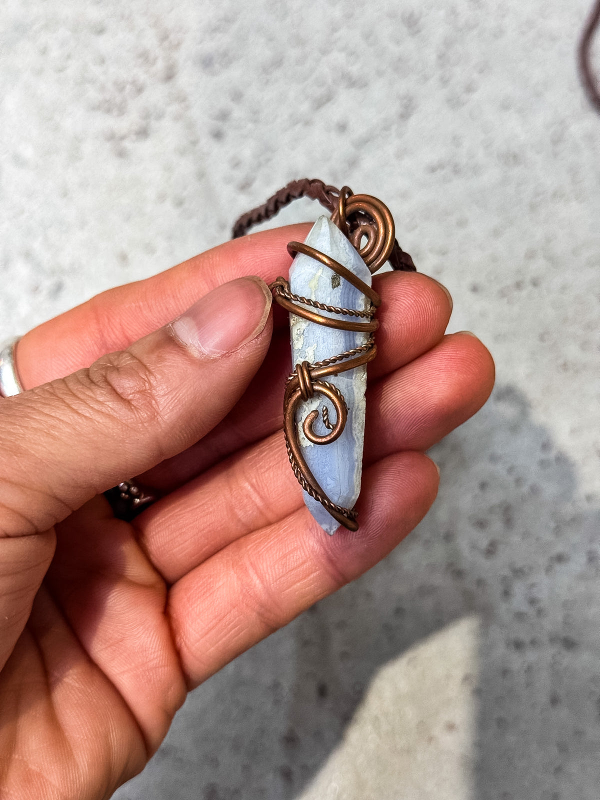 Copper Wire Wrapped Necklaces