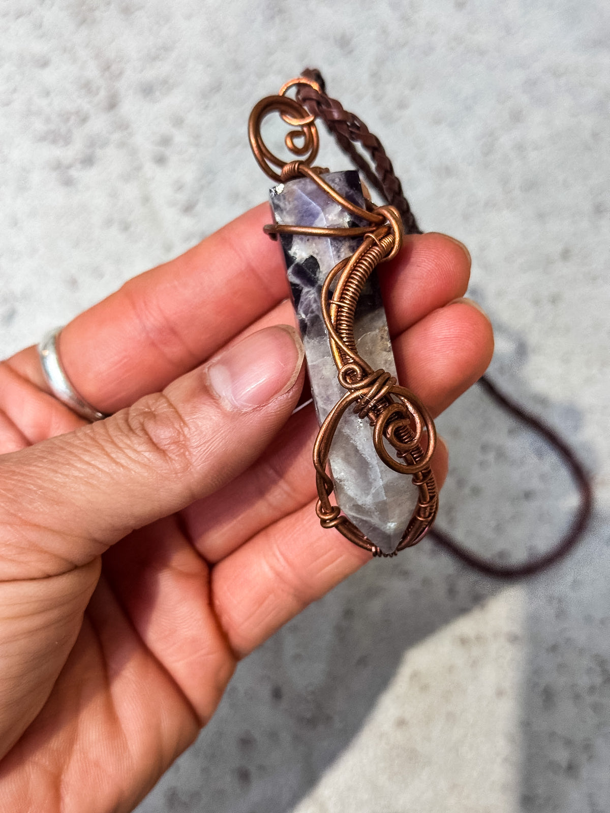 Copper Wire Wrapped Necklaces