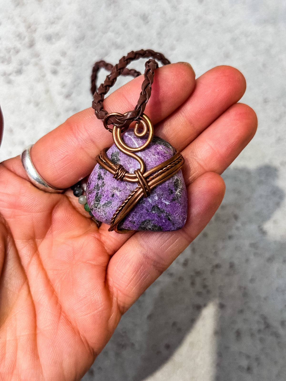 Copper Wire Wrapped Necklaces